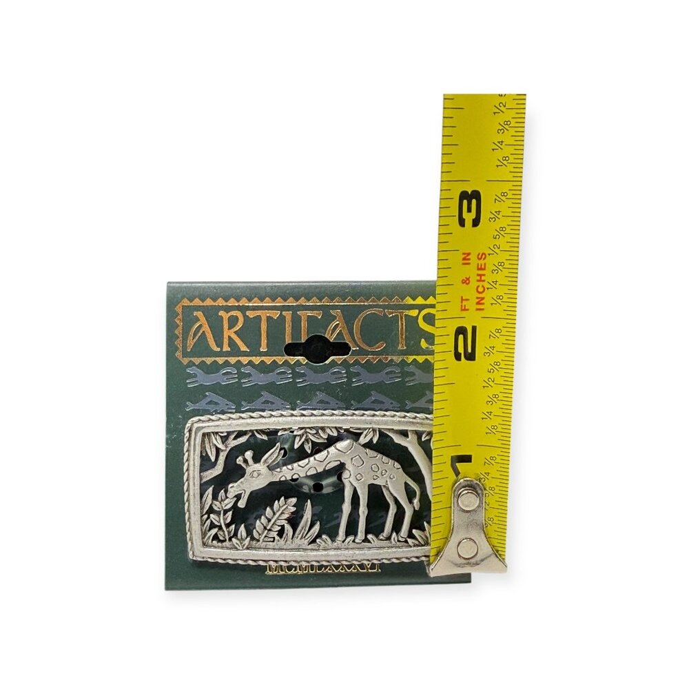 Artifacts Silver Giraffe Brooch Pin Vintage Safari Animal Design Jewelry Gift - Picture 5 of 6